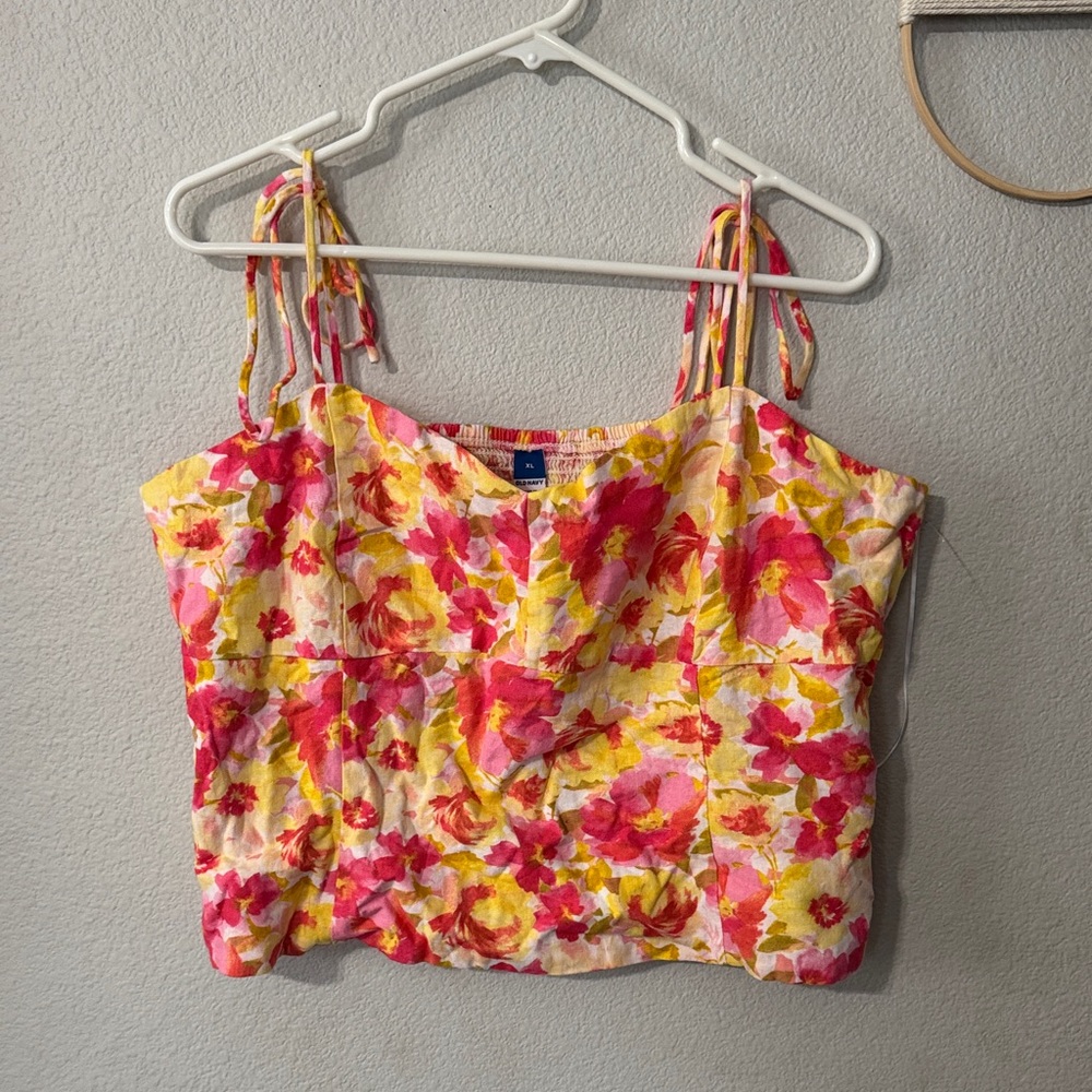 Old Navy Floral Camisole in Pink and Yellow